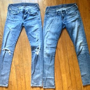 SOLD ALREADY-  Pair of Citizens of Humanity Low Racer jeans 26